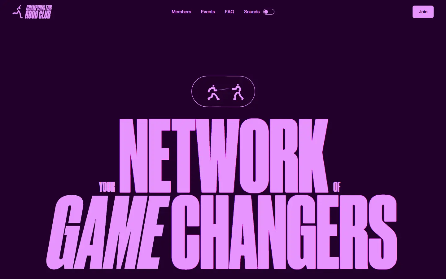 Champions For Good homepage