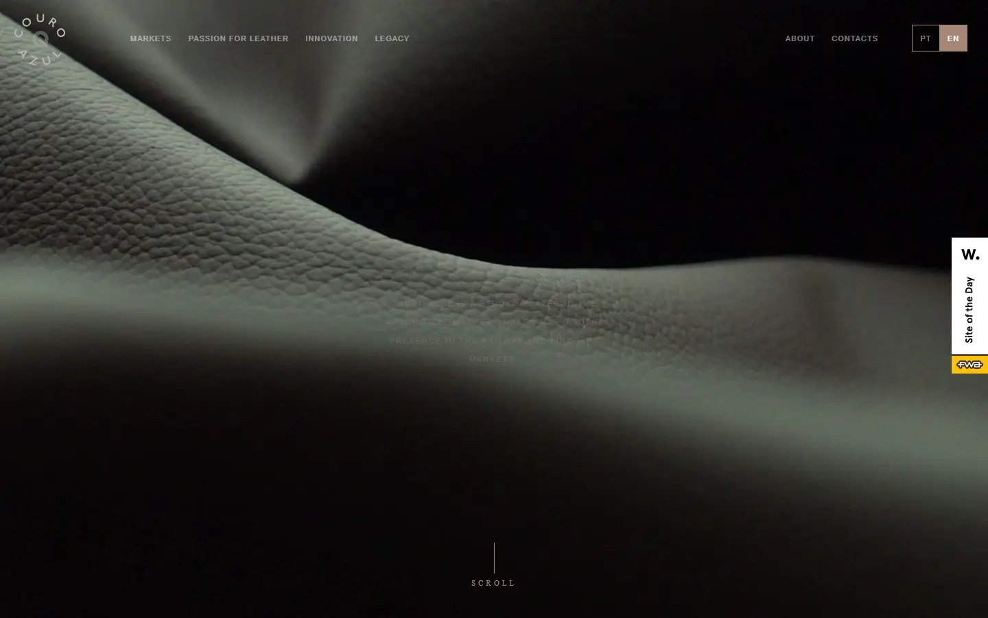 Couro Azul homepage