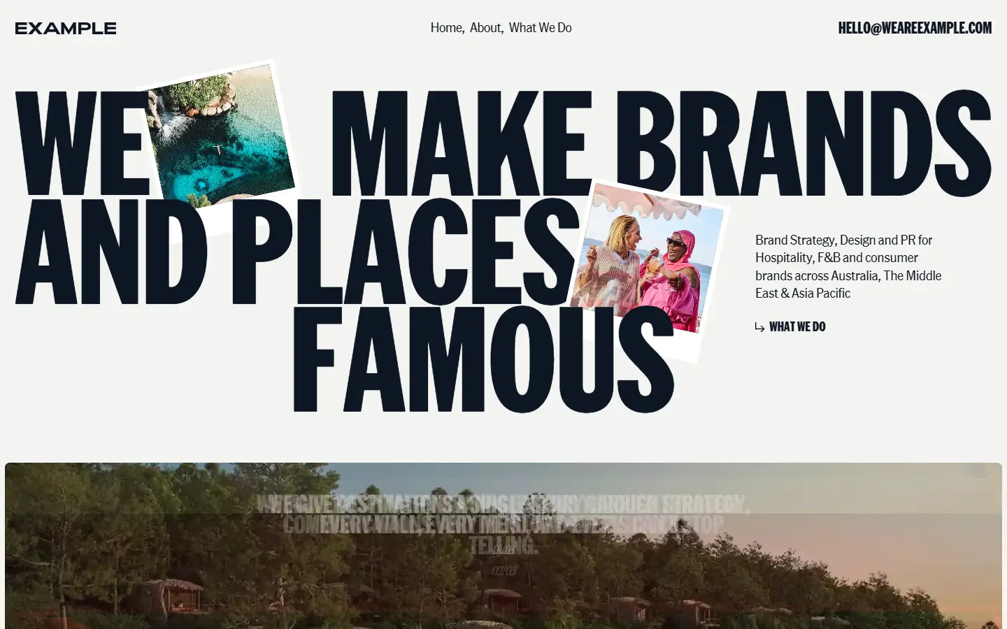 Example homepage
