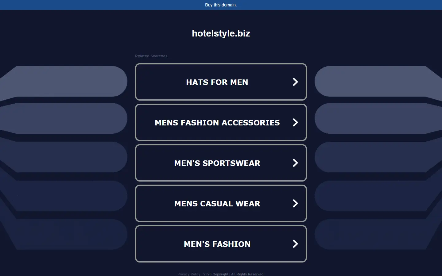 Hotelstyle homepage
