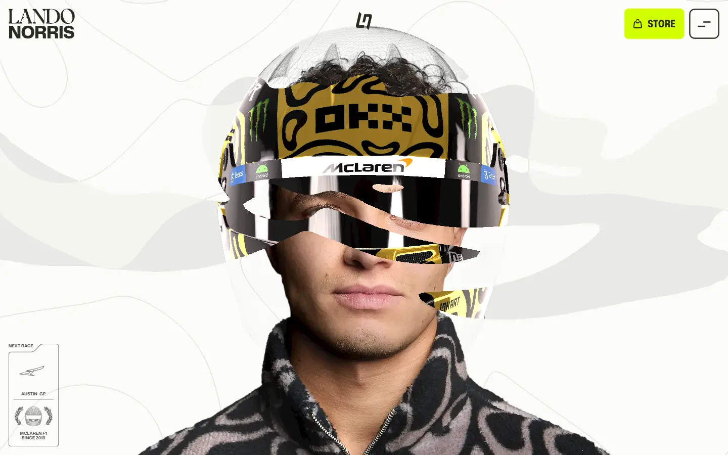 Lando Norris homepage
