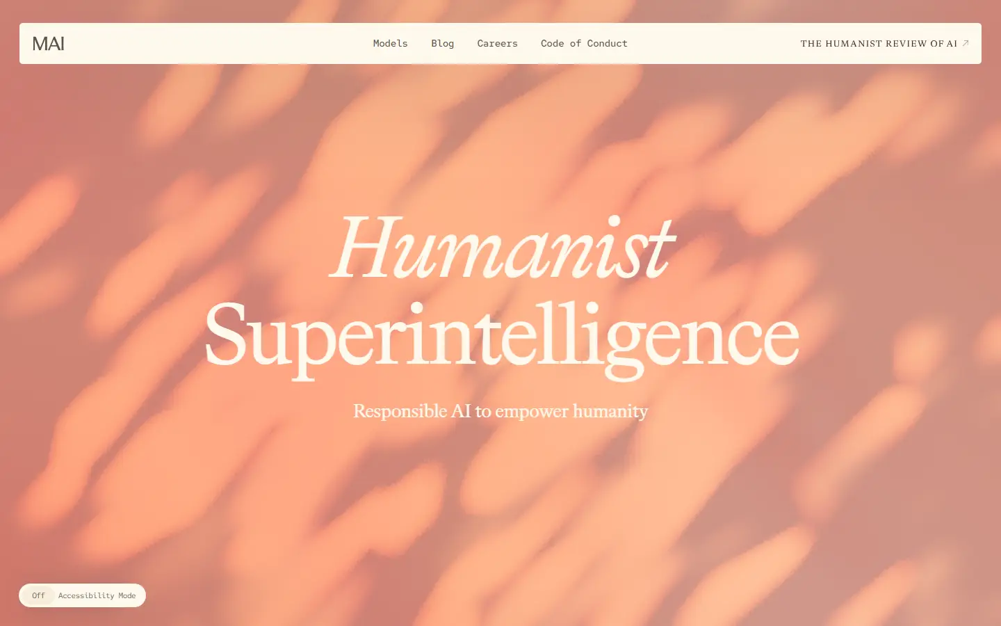 Microsoft AI homepage