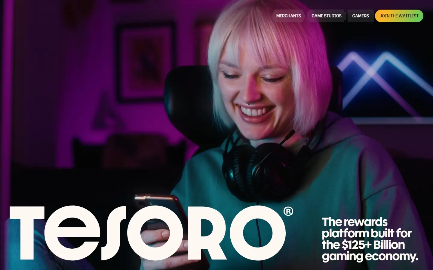 Tesoro homepage