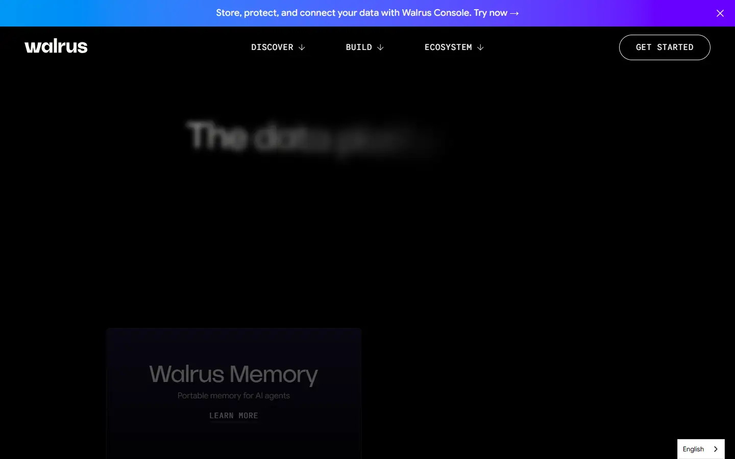 Walrus homepage
